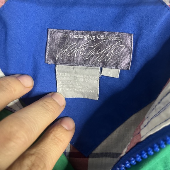 Vintage Men's Kensington Collection Windbreaker w/ Stow-Away Hood, Size L - Picture 3 of 7